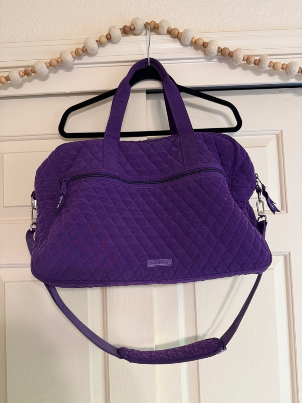 Vera Bradley Quilted Travel Duffel in Purple